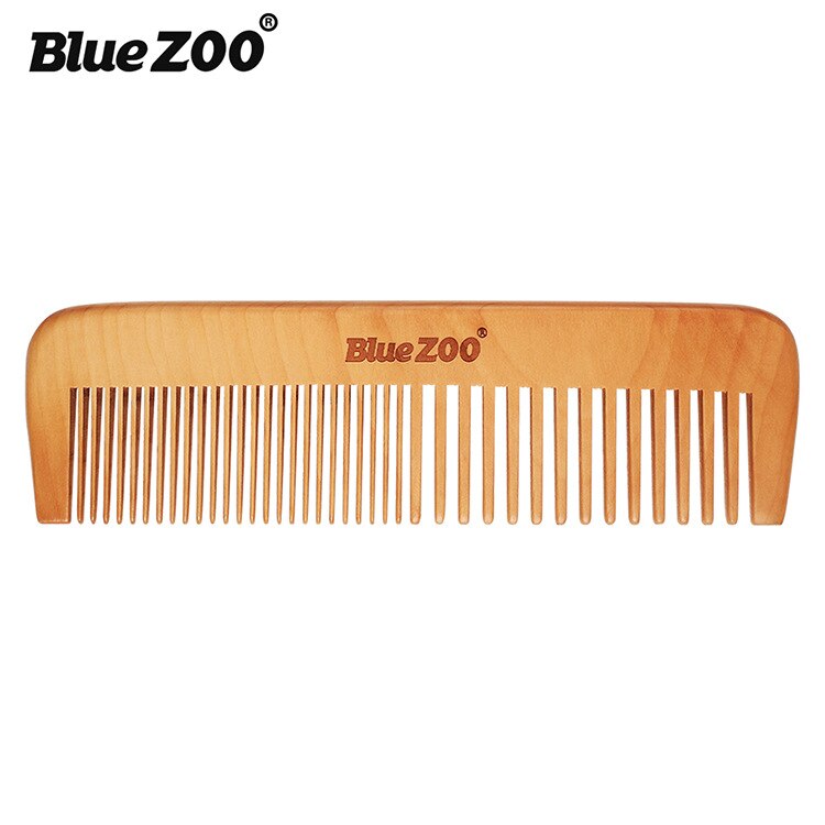 Natural Pearwood Comb Durable Wide and Fine Teeth Combination Comb 17CM Hair and Beard COMB Grooming: 17cm