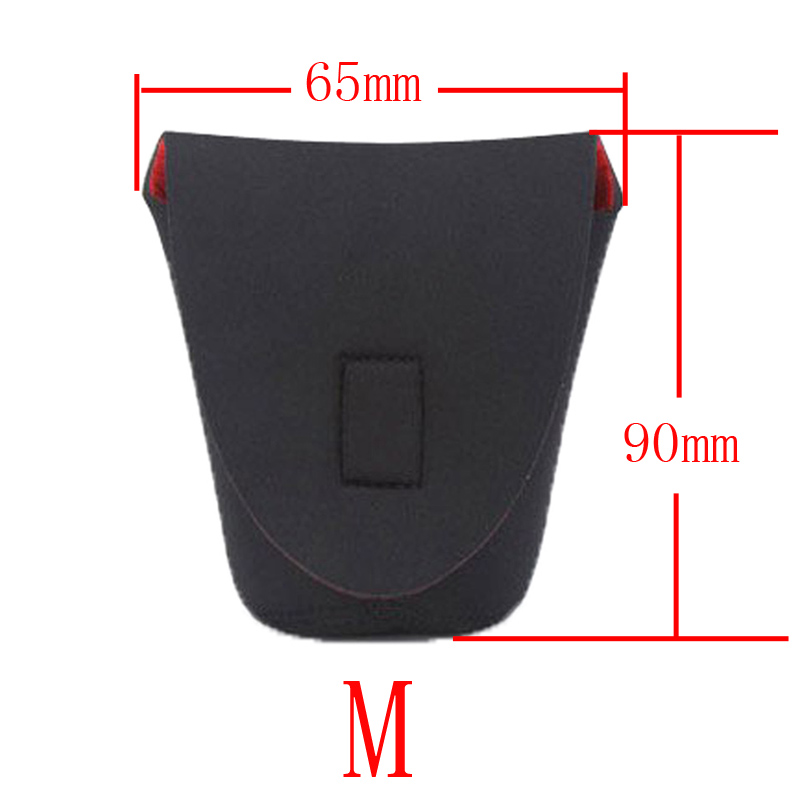 1pcs S M L XL XXL Neoprene waterproof Soft Camera Lens Pouch bag Case Size: light green