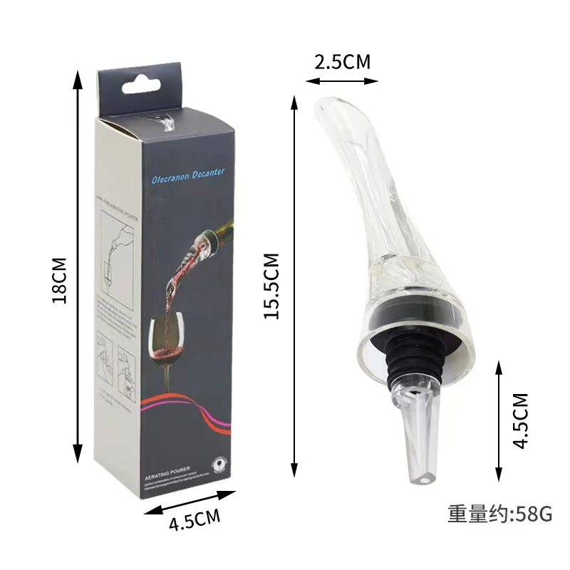 Professionele Wijnkaraf Schenker Met Filter en Basis Snelle Ontnuchterende Wijn Whisky Beluchter Dispenser Voor Kerstmis: Sky Blue