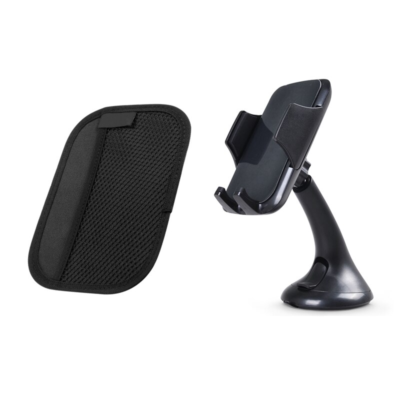 Universele auto voorruithouder voor iphone 4s 5 5s 6 7 plus galaxy met universele auto-net opbergtas elastische kofferbak stoel p