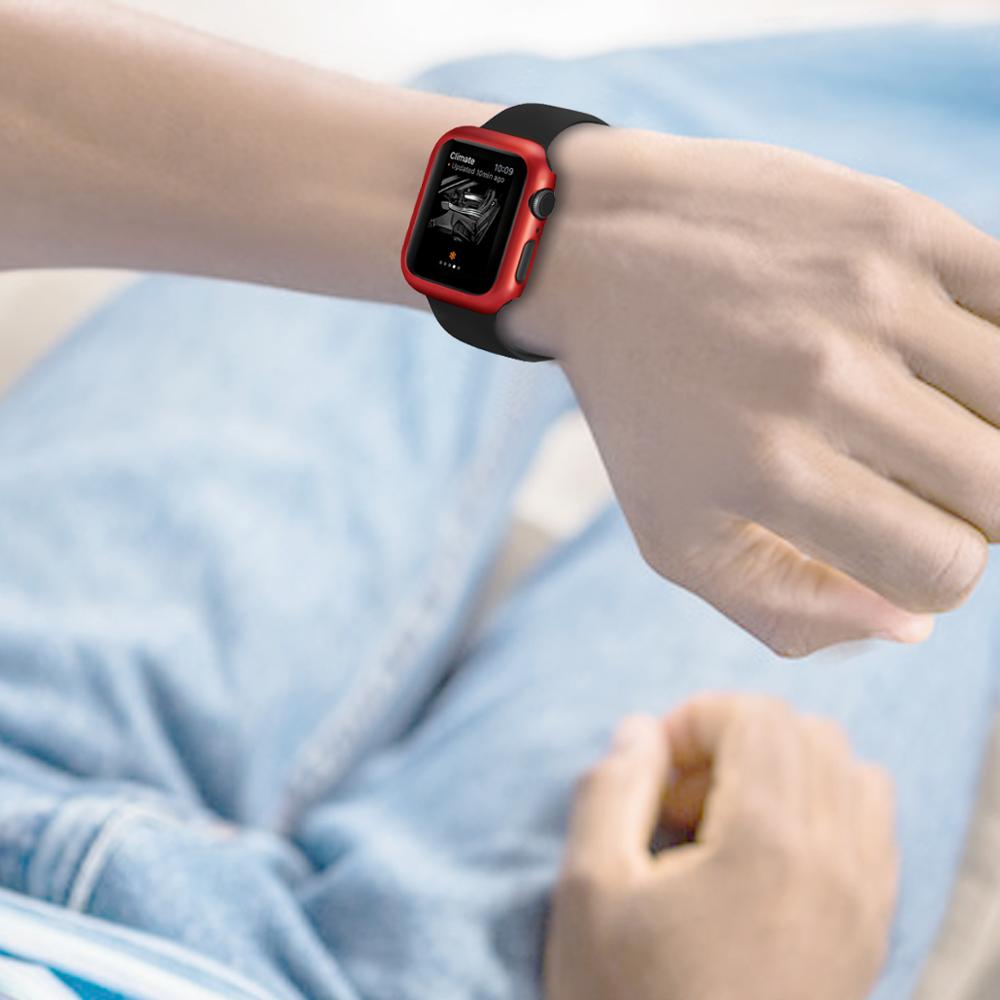 Ur cover til apple watch 4 5/3/2 40mm 44mm paint border pc etui til iwatch series 42mm 38mm tilbehør