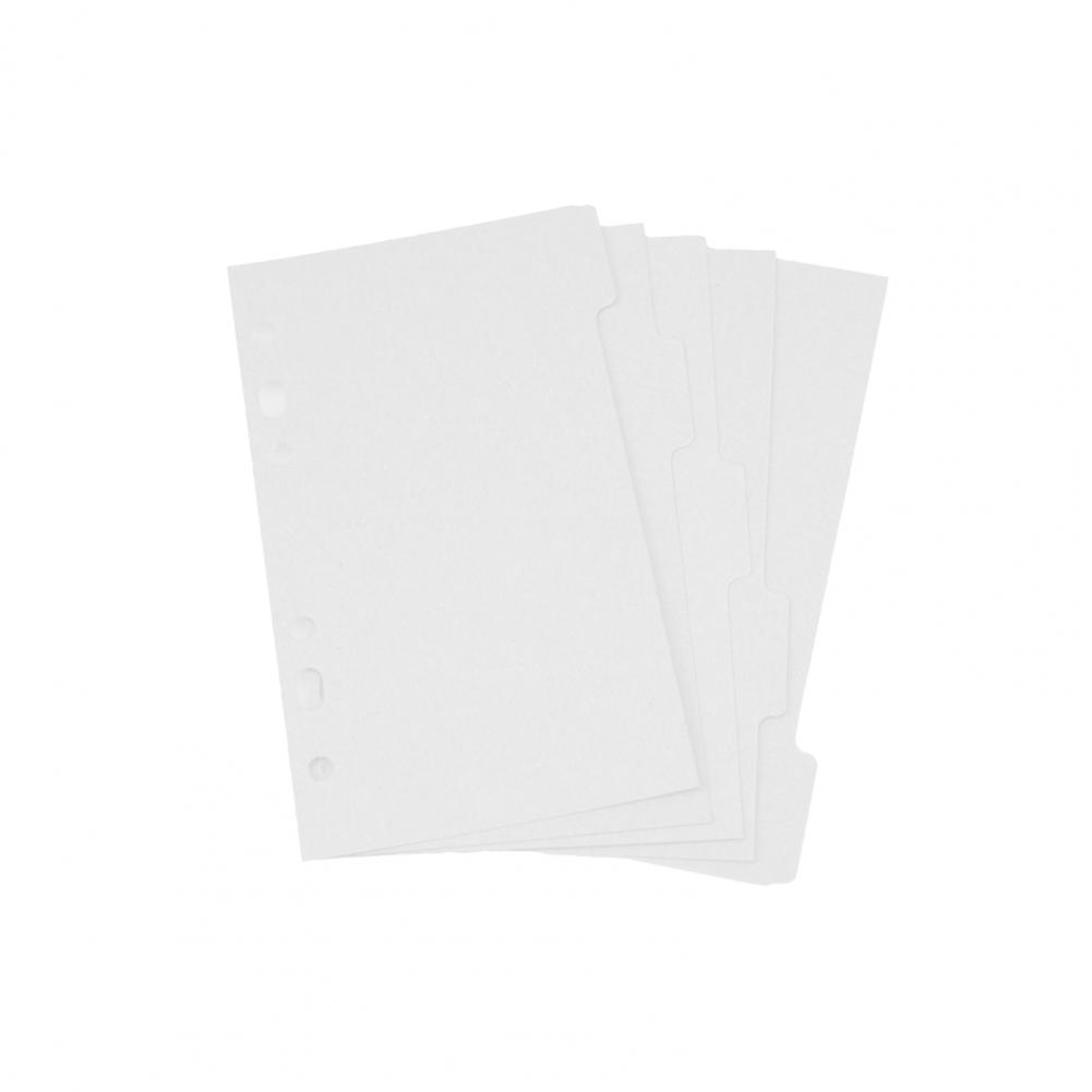 Duże 5 szt. Trwałe notatki na książki dzielniki na przedmioty przekładki na segregatory papierowe trwałe robić biura:  biały M