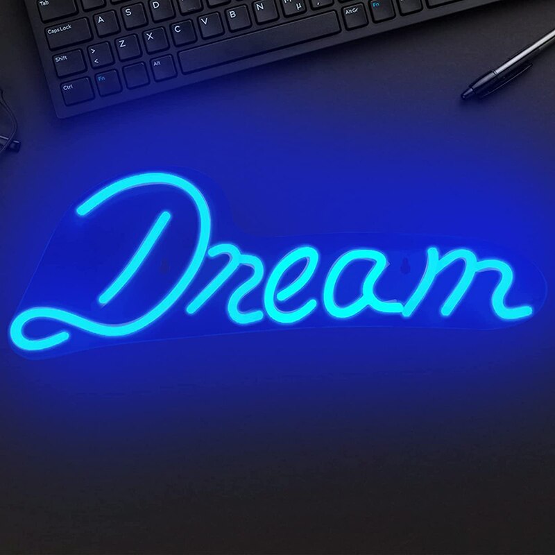 Letrero de neón de 2 estilos con letras, luz LED de neón con USB y batería, luces nocturnas iluminadas, lámpara de pared, decoración artística para Bar y Navidad