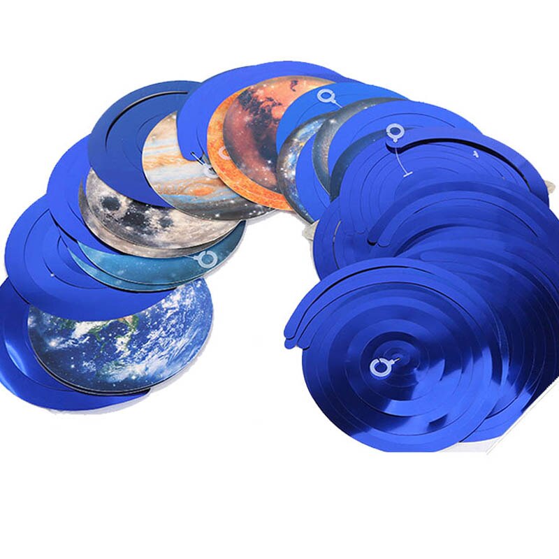 Solar system hanging Ornament Happy Birthday Banner Solar System Party Decor kids Space Themed Birthday Party Favor Supplies