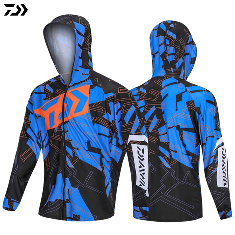 DAIWA Shirt Outdoor Sports Fishing Clothing Men Fishing Shirts Long