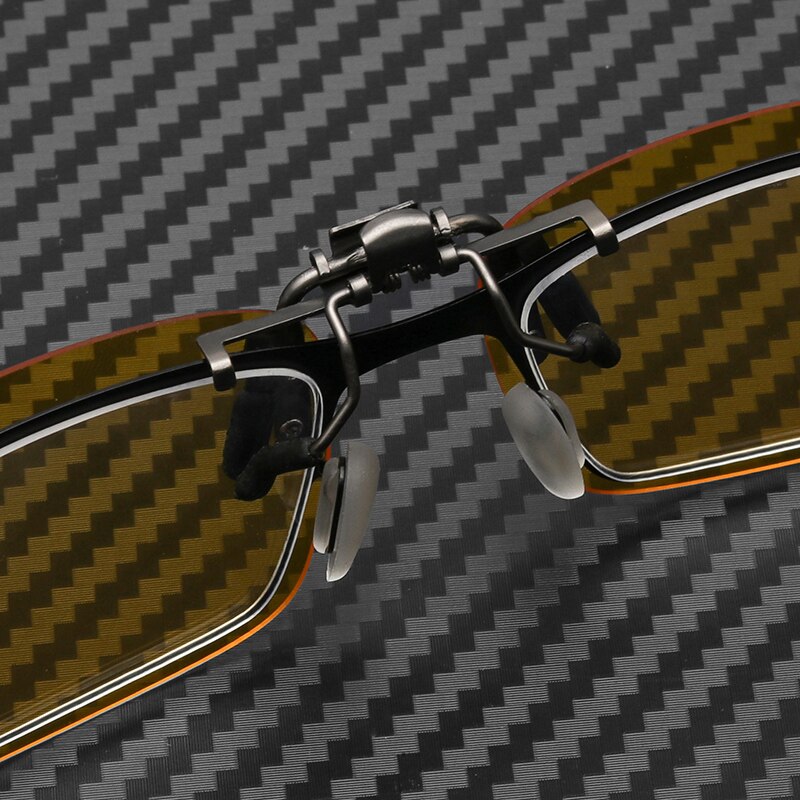 Brand yellow night vision glasses Clip-on polarized Ultralight UV400 driver anti glare glasses #CG9101TY