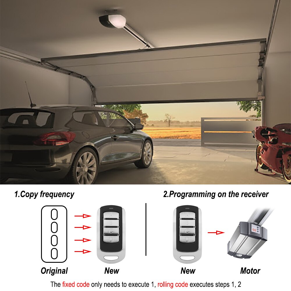 SOMMER 4020 4026 TX03-868-4 Remote Garage Door opener SOMMER 868 Remote Control Rolling Code Duplicator