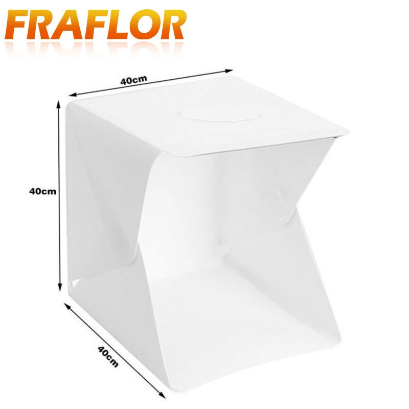 40cm Led Light Mini Portable Photo Studio Shooting Tent Small Foldable Softbox Kit Photo Studio Tabletop Lightbox Soft Box
