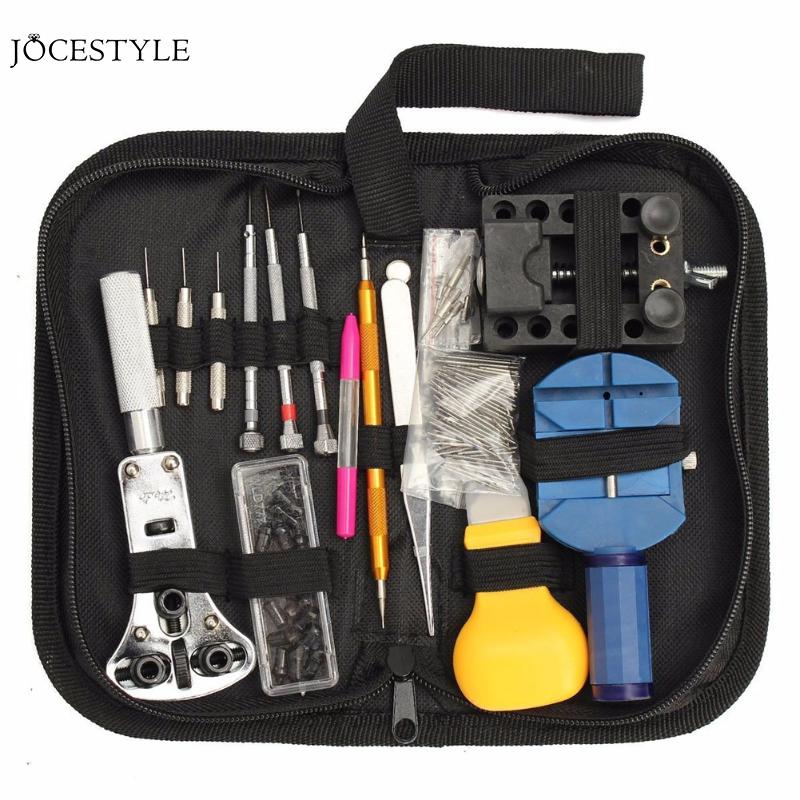Outils horloger, Kit d'outils d'horlogerie, Kit d'outils de réparation de montres, ouvre-boîtier de montre, ouvre-boîtier de maillons, barre de ressort pièces d'outils: 144pcs