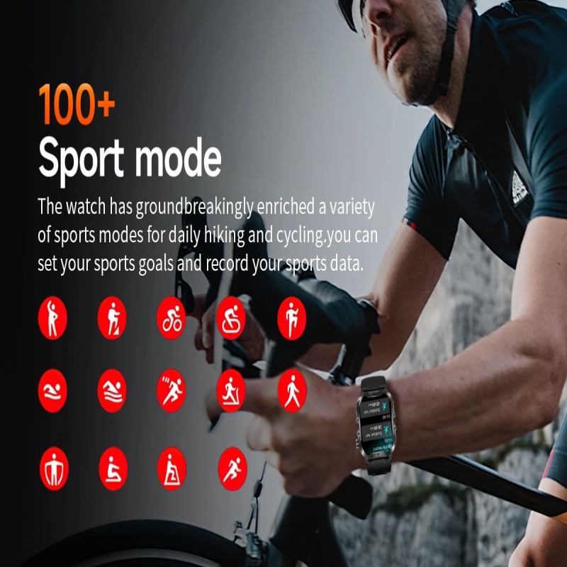 Xiaomi-Montre intelligente militaire pour homme, IP68, 3iko, sports de plein air, suivi de la condition physique, moniteur de santé, appel Bluetooth, , 2024