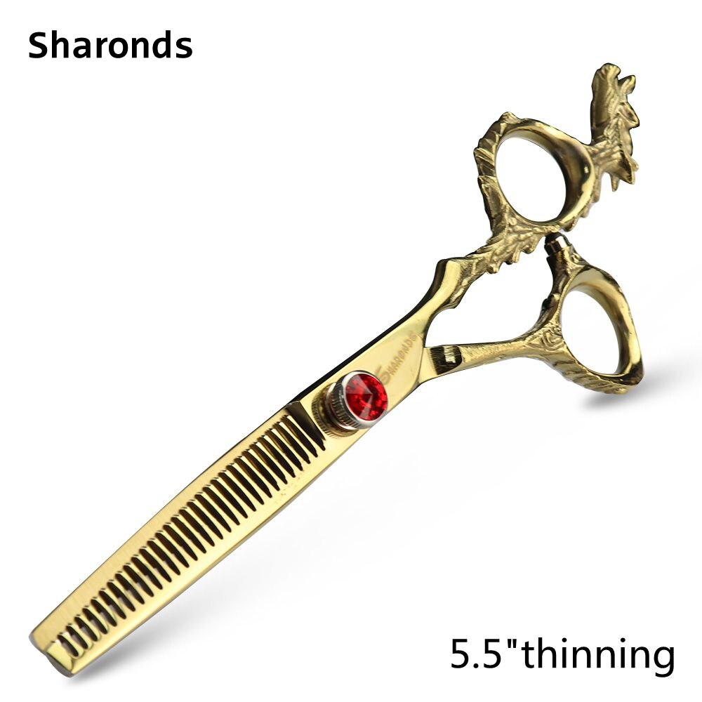 Scissors Scis 6.0/5.5 Golden Hair Salon Scissors & Thinning Scis... – Grandado