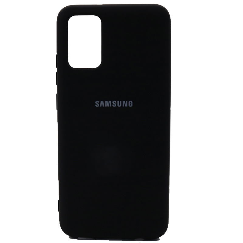 A02s etui Samsung Galaxy A02S SM-A025F A 02S jedwabisty silikonowy pokrowiec wysokiej jakości miękki w dotyku tył ochronny: Black
