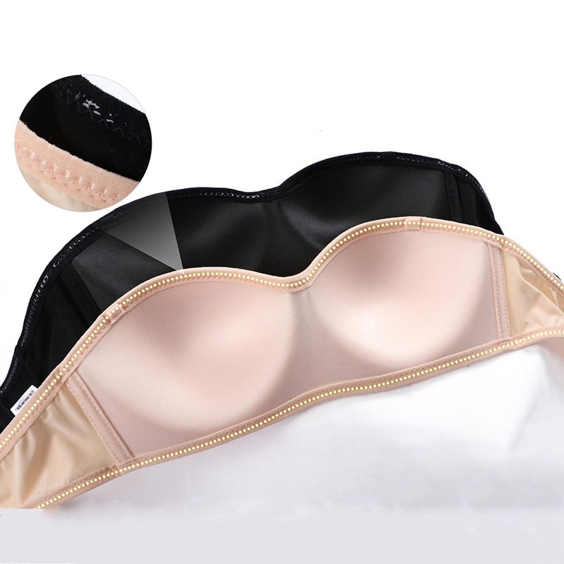 Women Bras Sets Smooth Push Up Strapless Bras Seamless Breathable Underwear Set