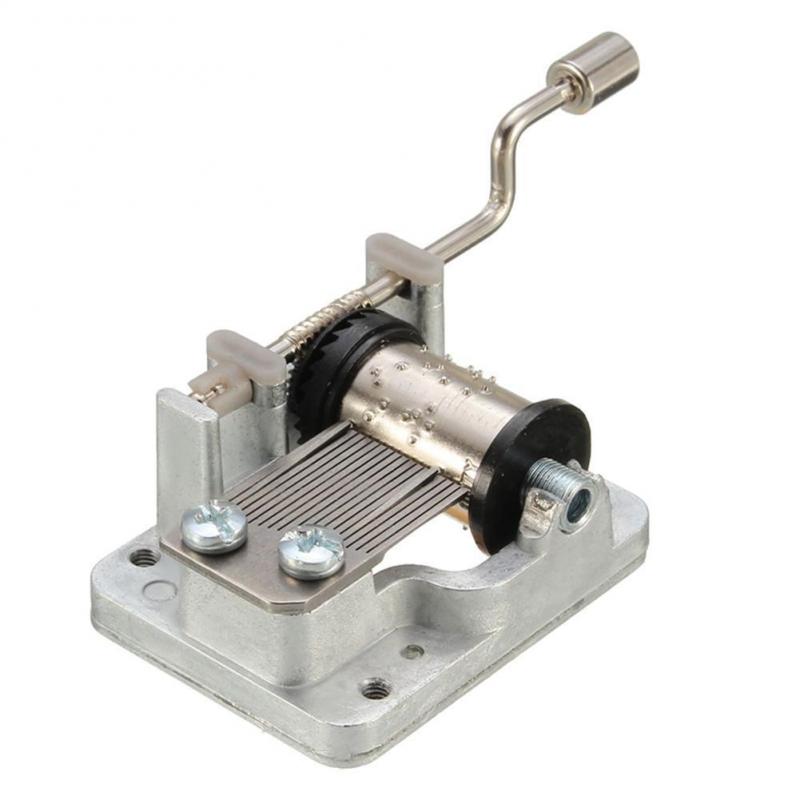 Metal Mini Music Box DIY Mechanical Hand Crank Craft Music Box Movement Decor