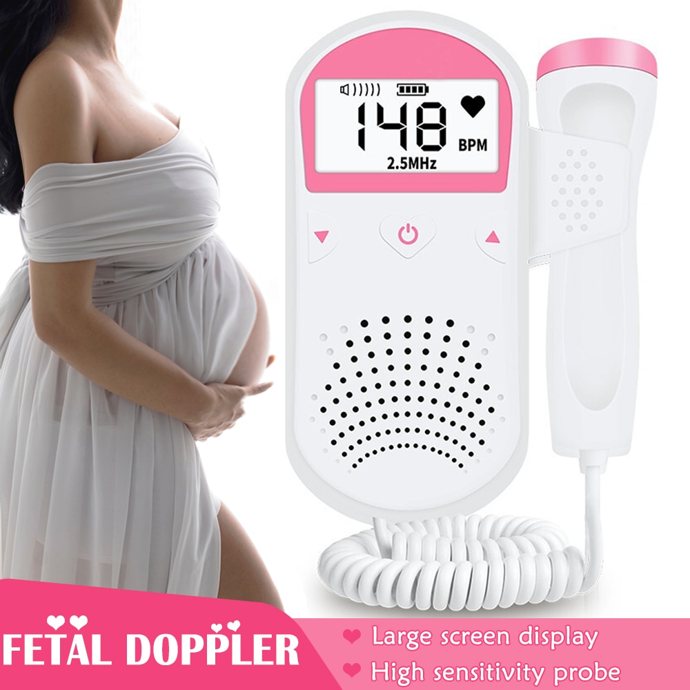 Foetale Doppler Prenatale Foetale Hartslagmeter Foetale Hart Detector Zwangere Vrouwen Huishoudelijke Stethoscoop Pocket Doppler 2.5Mhz