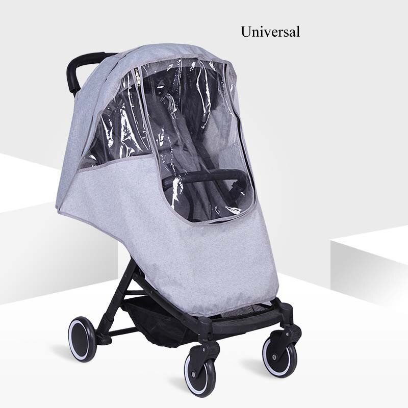 Waterdichte Regenhoes Voor Wandelwagen Stof Kinderwagens Winkelwagen Regenjas Regenhoes Voor Kinderwagen Kinderwagens Accessoires Kinderwagens: grey-universal