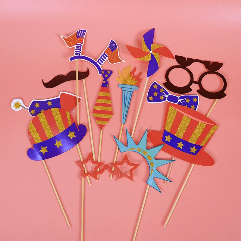 12 pcs Funny Photo Props DIY Selfie Props Decor Wedding Birthday Christmas Graduation Party Photography Flamingo Animal Mask