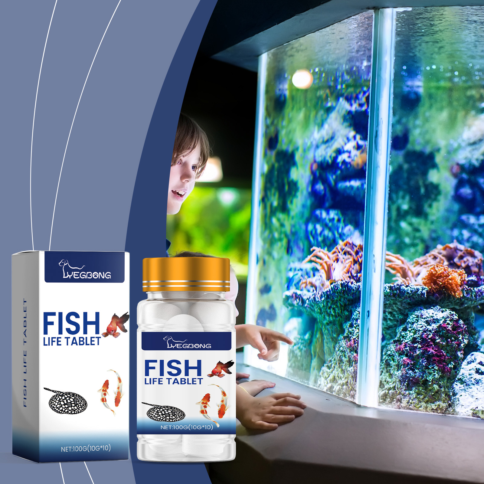 Aquariumsalz für Zierfische, mineralisch angereicherter pH-Stabilisator, Wasserenthärter und Härte-Ausgleicher, sicher für Süßwassertanks