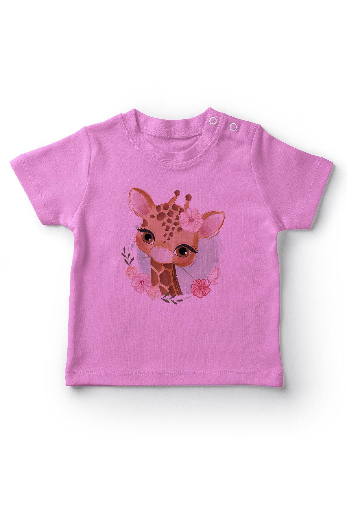 Angemiel Baby Leuke Giraf Puppy Baby Meisje T-shirt Roze
