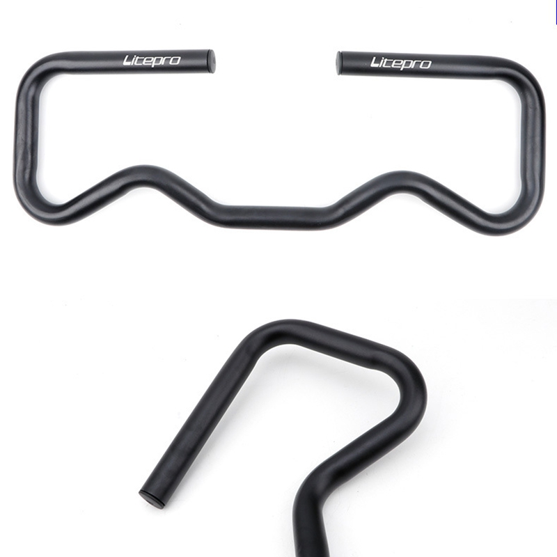 Litepro Folding Bike 25.4X490MM P Handlebar for Brompton Ultralight Aluminum Alloy Handle Butterfly Bar