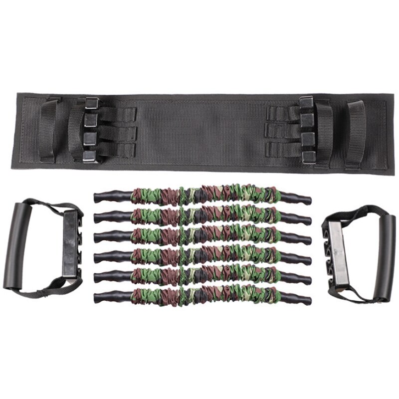 50 Kg Camouflage Groen Bankdrukken Training Apparaat Spanningsapparaat Elastisch Touw Verstelbare
