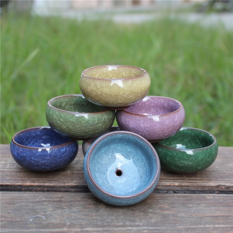 Minimacetas decorativas de cerámica para jardín, macetas para plantas, plantas, decoración de escritorio, Maceteros