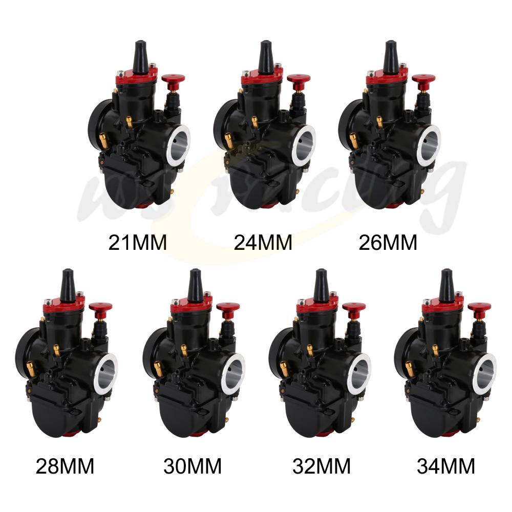 21 22 23 24 25 26 28 30 32 34mm 4T Carburador motocicletas Universal Carburador de Jet para Maikuni ATV Scooter suciedad Pit Bike