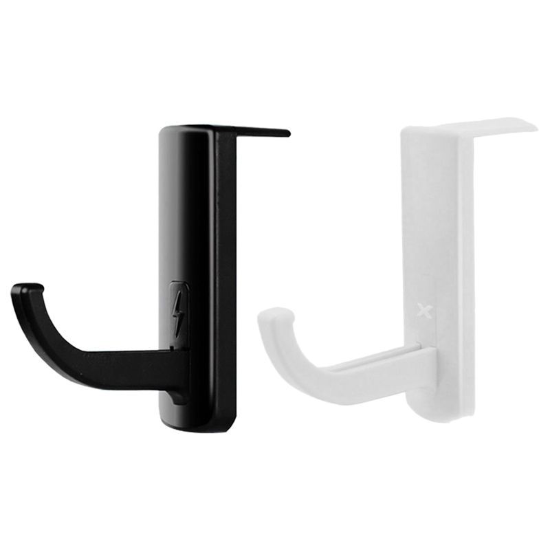 2Pcs Headset Hook Universal Headphone Hanger PC Monitor Desk Headset Stand Holder Headphone Holder Rack Stick-on Hook: Default Title