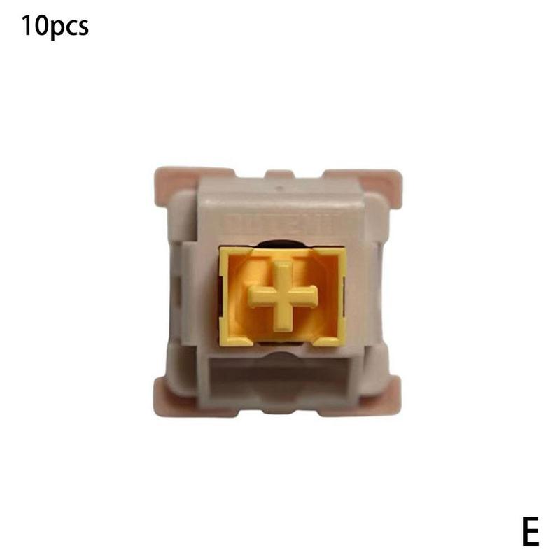 10pcs Outemu Switches Mechanical Keyboard Switch Silent Clicky Linear Tactile Similar Holy Panda Switch Lube RGB Gaming MX Switc: Silent Peach Switch