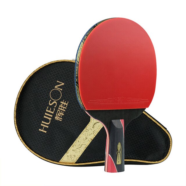 Single Training Carbon Table Tennis Bat Racket Ping Pong Paddle For Beginner And Advanced Players 6 7 8 Star: Short Handle