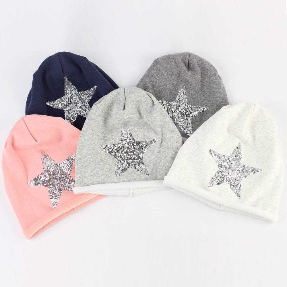Frauen Neue lässig Mütze Hütte Silber Pailletten Stern Slouchy Mützen Weibliche Winter Warme Polyester Slouchy Klar Kappe