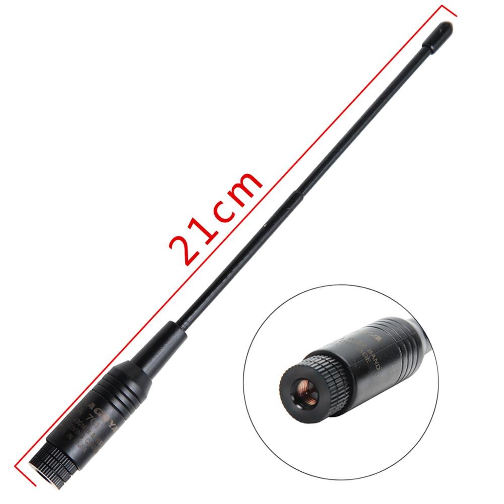 Nagoya NA-701 SMA-Male UHF/VHF Dual Band 2.15dB Flexible Whip Handheld Antenna HT/Scanner for Walkie Talkie Wouxun TYT Radio