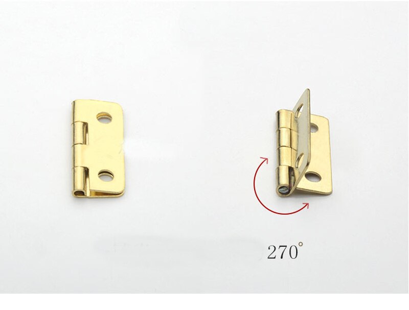 Mini charnières miniatures en bois, petit boîtier en bois, à ouverture plate, 20 pièces