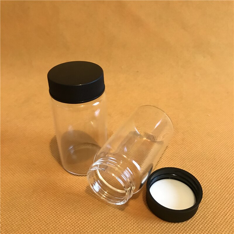 50ml Clear High Borosilicate Glass Sample Bottle,50ml Glass Bottles With Screw Cap,Packing Bottles