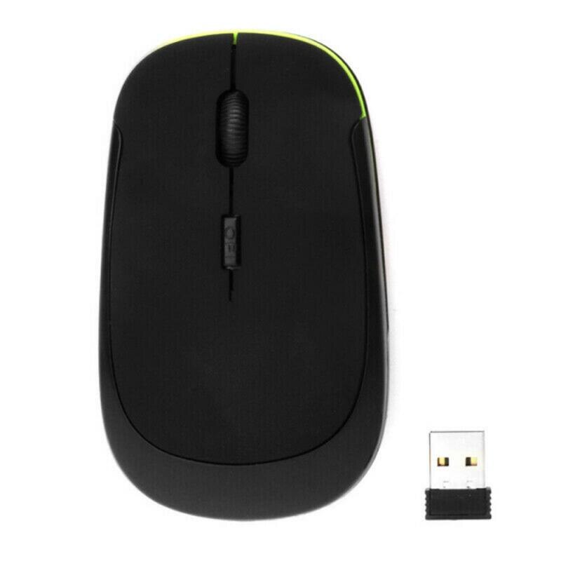 1PC Drahtlose Maus 2,4 Ghz Photoelektrische Stille Mit USB Adapter Optische Ergonomische Spielen Maus Photoelektrische Für PC Laptop