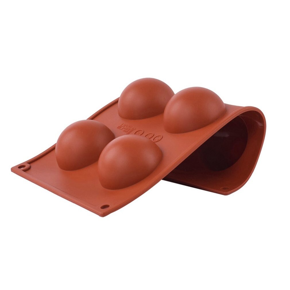 6 Holes Half Ball Sphere Chocolate Silicone Mold Round Semi Sphere Cake Silicone Baking Molds For Dessert DIY Jelly Dome Mousse