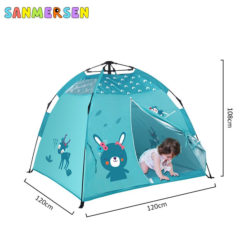 Faltbare freundlicher Zelt Spielzeug drinnen draussen Tipi Tragbare freundlicher Zelte Baby freundlicher Spielhaus Zelte freundlicher CartoonTent