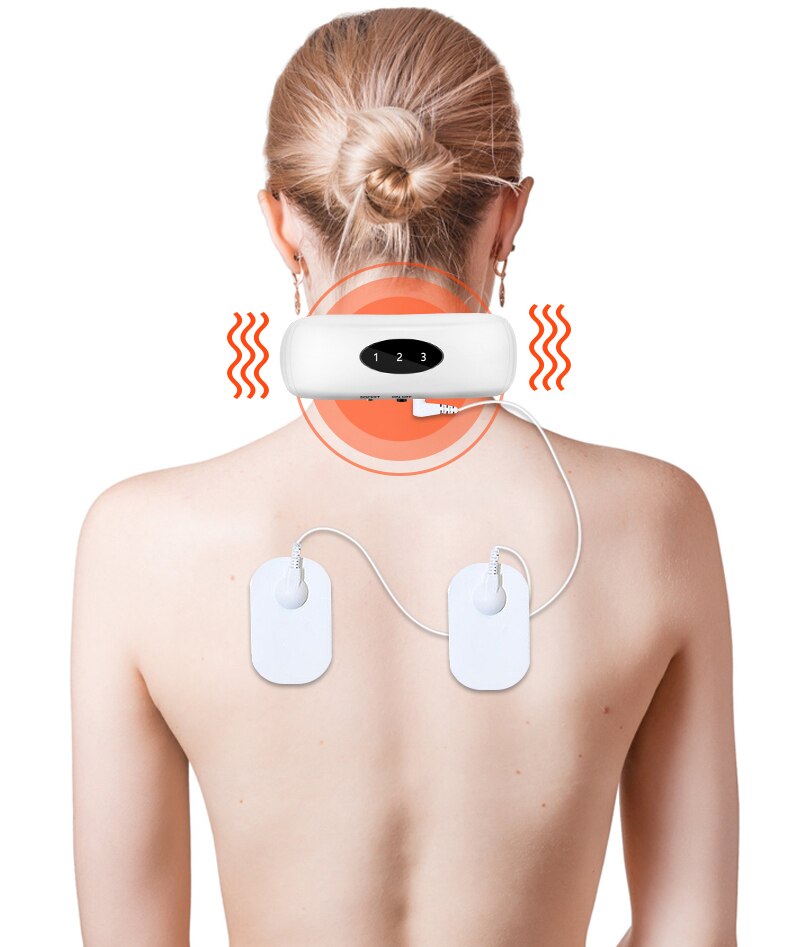 Smart Electric Pulse Back And Neck Massage 4 Heads Pain Relief Tool Health Care Relaxation Cervical Vertebra Physiotherapy