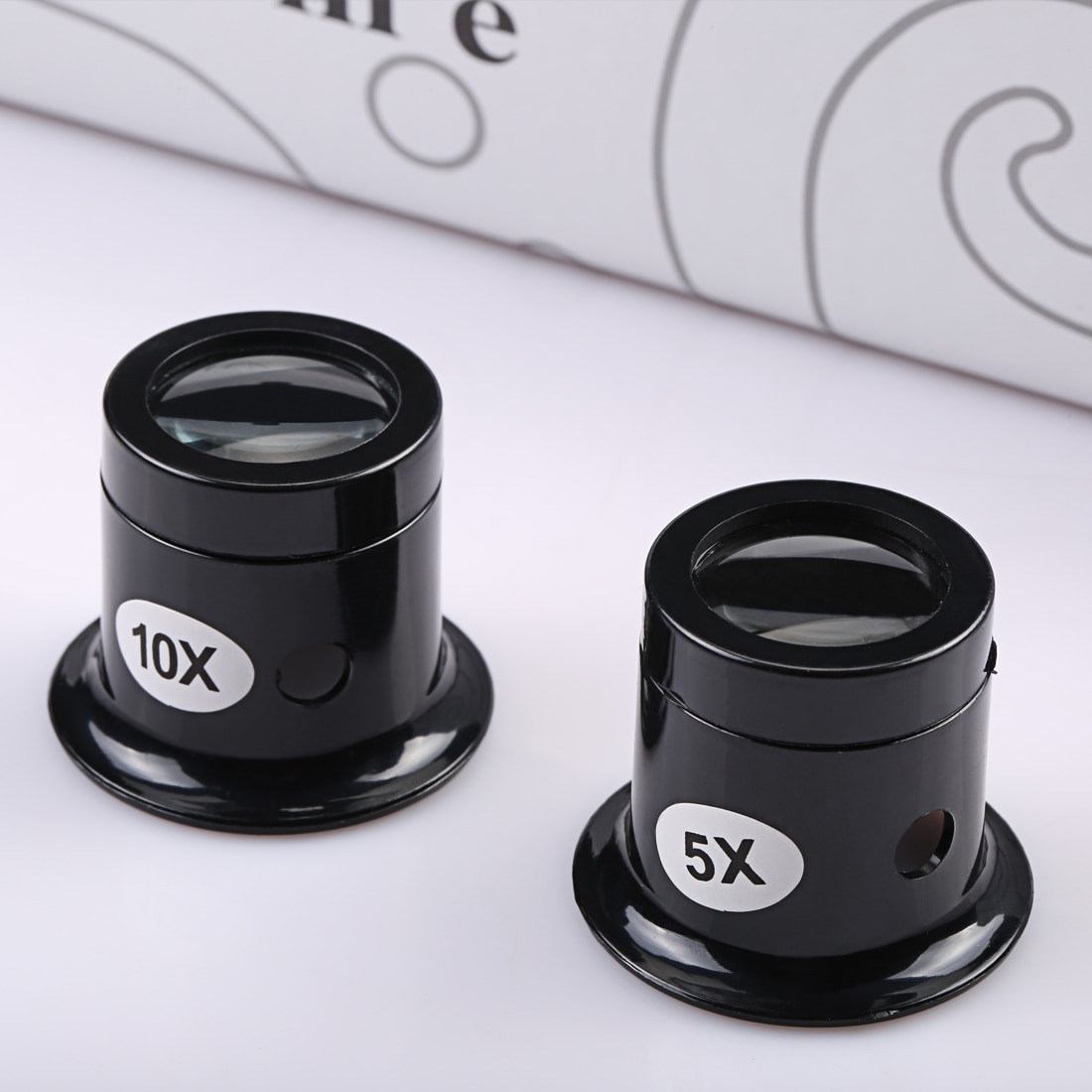 Joyero lupa de reloj herramienta 10X/5X lupa Monocular lupa lente lupa de ojo Len Kit de reparación herramienta