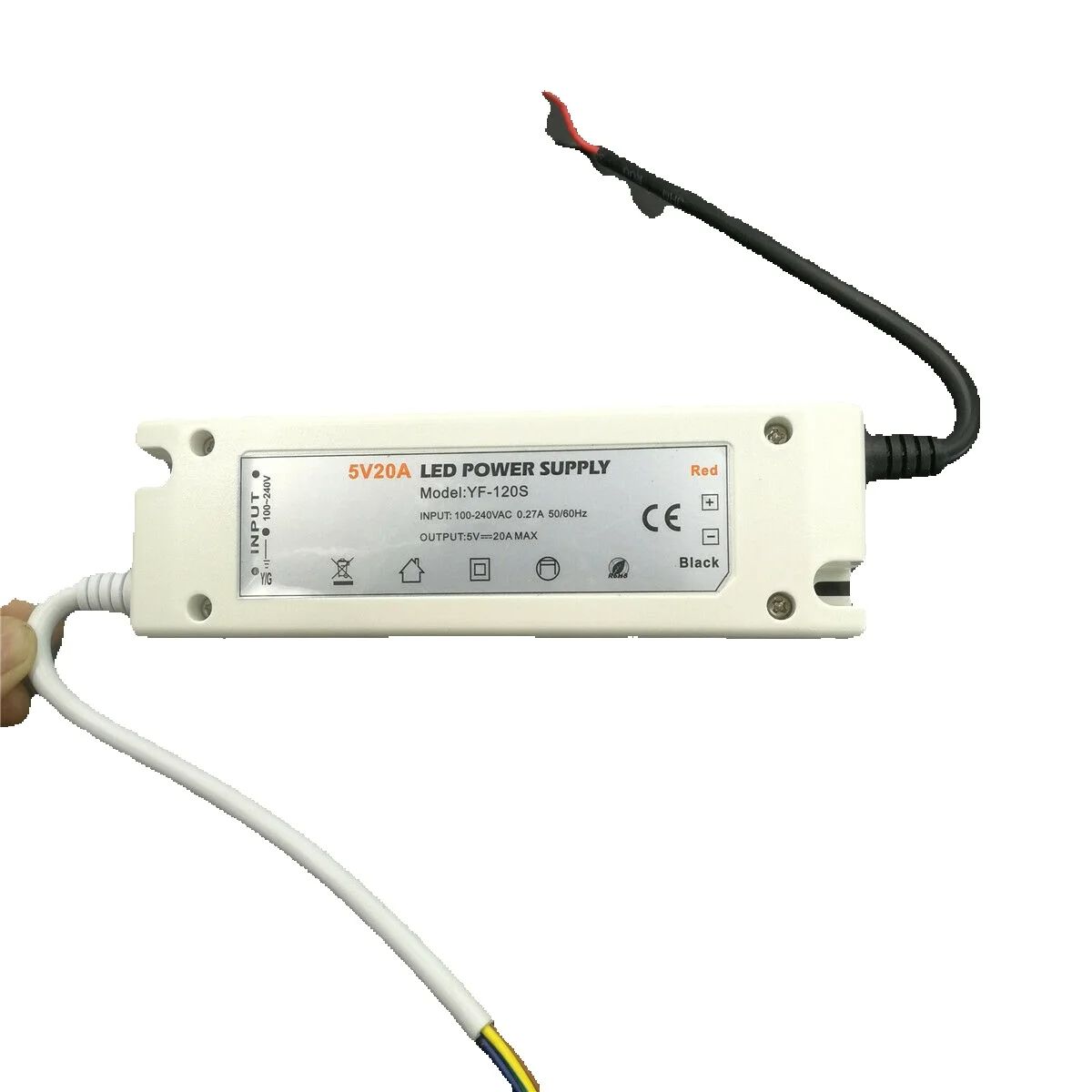 LED-voeding 5V 12A 60W 100W 110V 220V AC naar DC LED-stripvoeding