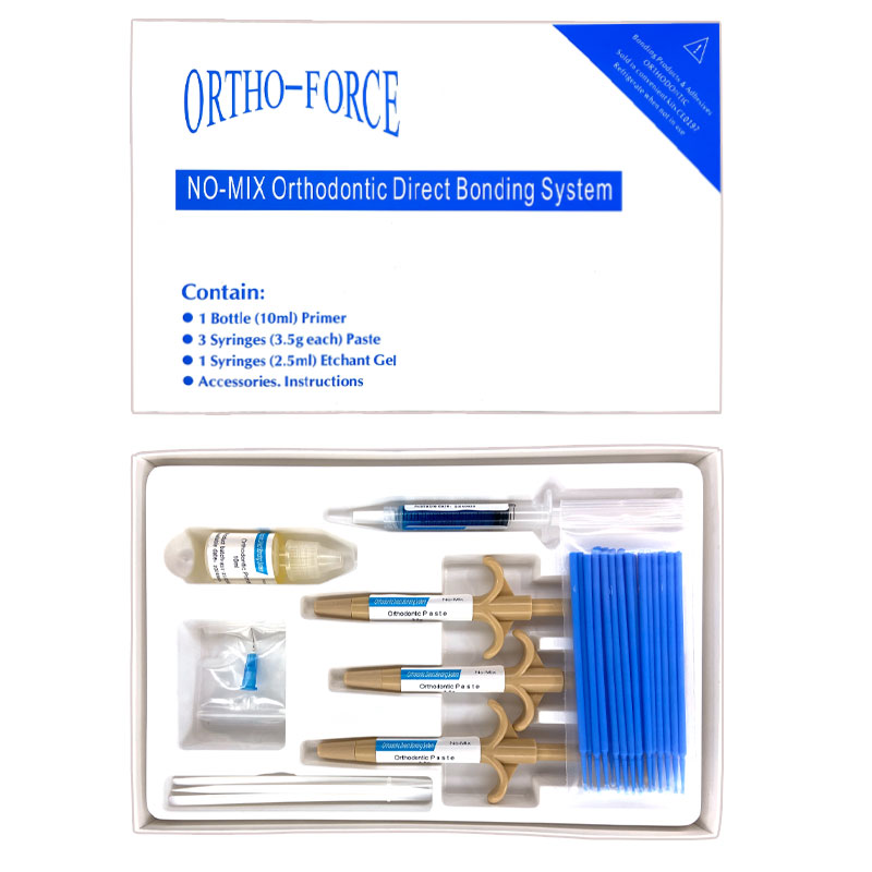 Ensemble d'adhésifs orthodontiques pour les dents, colle de liaison d'émail auto-durcissante, consommables dentaires, matériel: #2