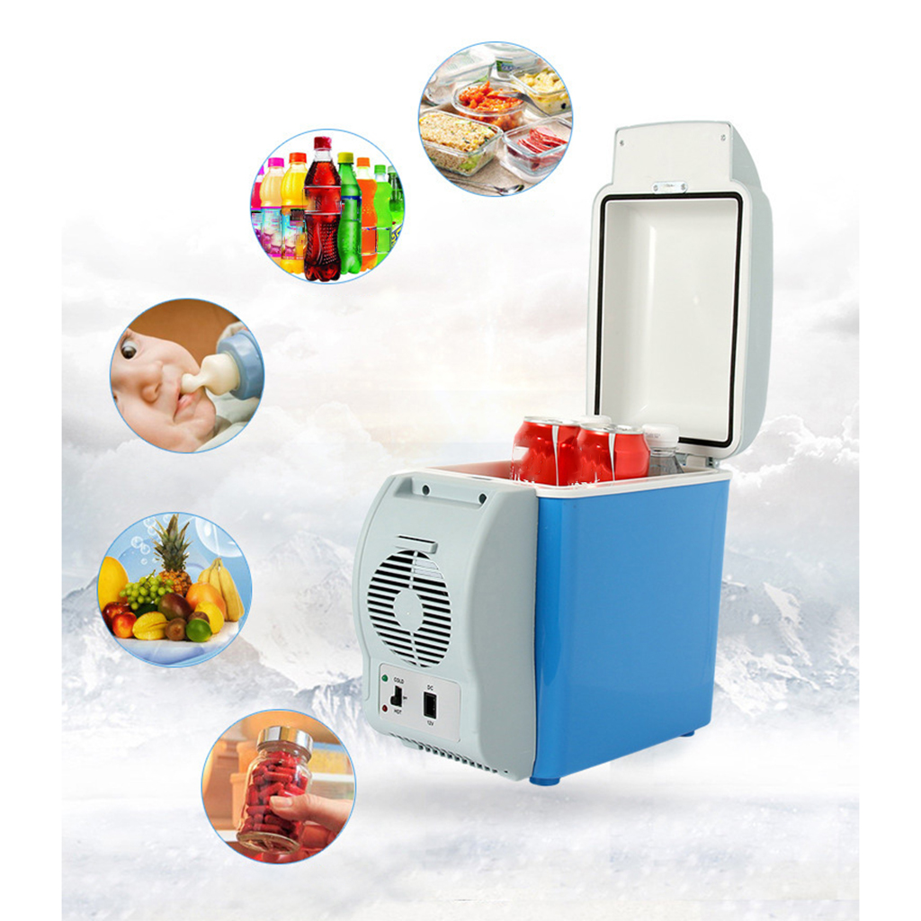 Portable DC12V Car Refrigerator Freezer Cooler 7.5 L Auto Fridge Compressor Quick Refrigeration Home Picnic Icebox