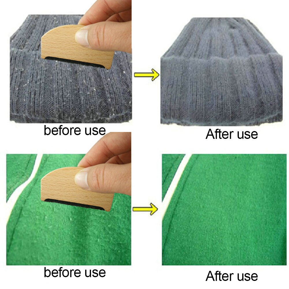 Easy Clean Fuzzy Sweater Brush Roller Wooden Lint Remover Home Use Manual Anti Pilling Portable Fabric Comb Garment Care Trimmer