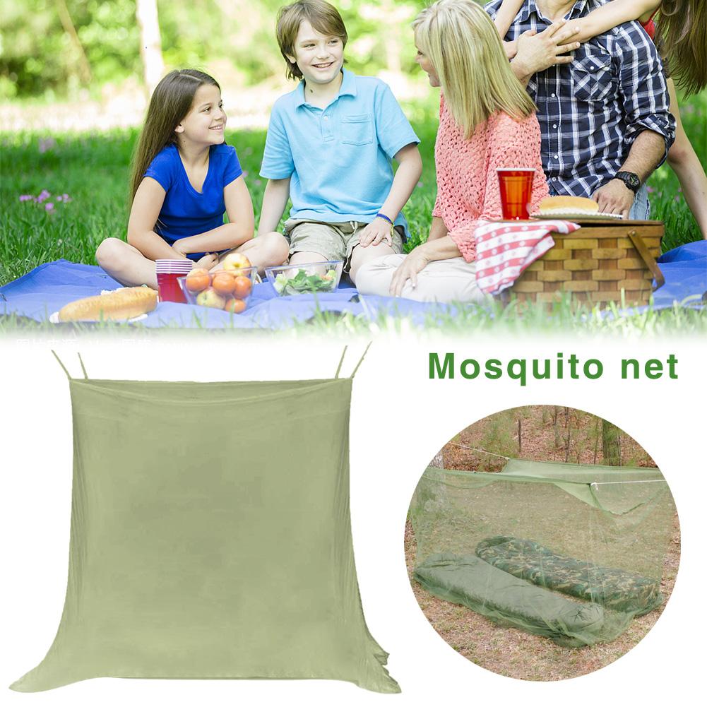 Draagbare outdoor reis kampeernetten mesh klamboe voor binnen en buiten tuin kamperen klamboe