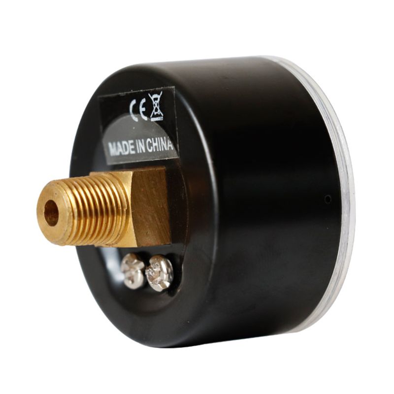 Vakuummåler til luftbrændselsolie eller vand 40mm 0/30 "hg & 0/-1 bar 1/8 " bspt modtryksmåler