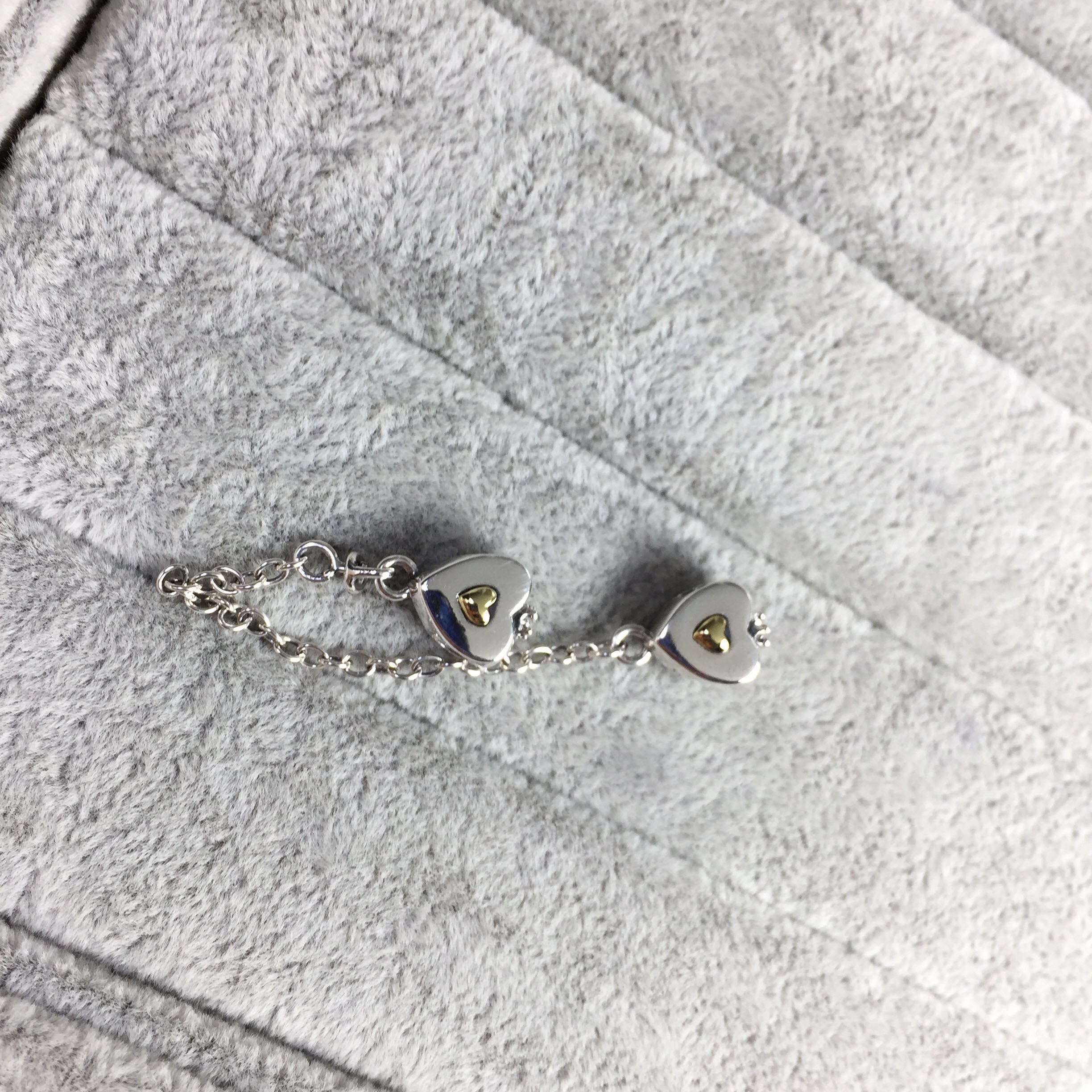 100% 925 Sterling Silver Classic Moon and Stars Ladies Charm Bracelet DIY Accessories Safety Chain: 5009