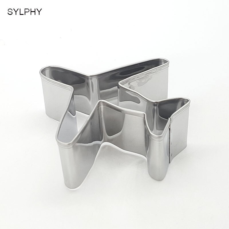 1 Piece Airplane Shape Stainless Steel Cookie Cutters DIY Cake Fondant Biscuits Tools Sugarcraft Bakery Bakeware