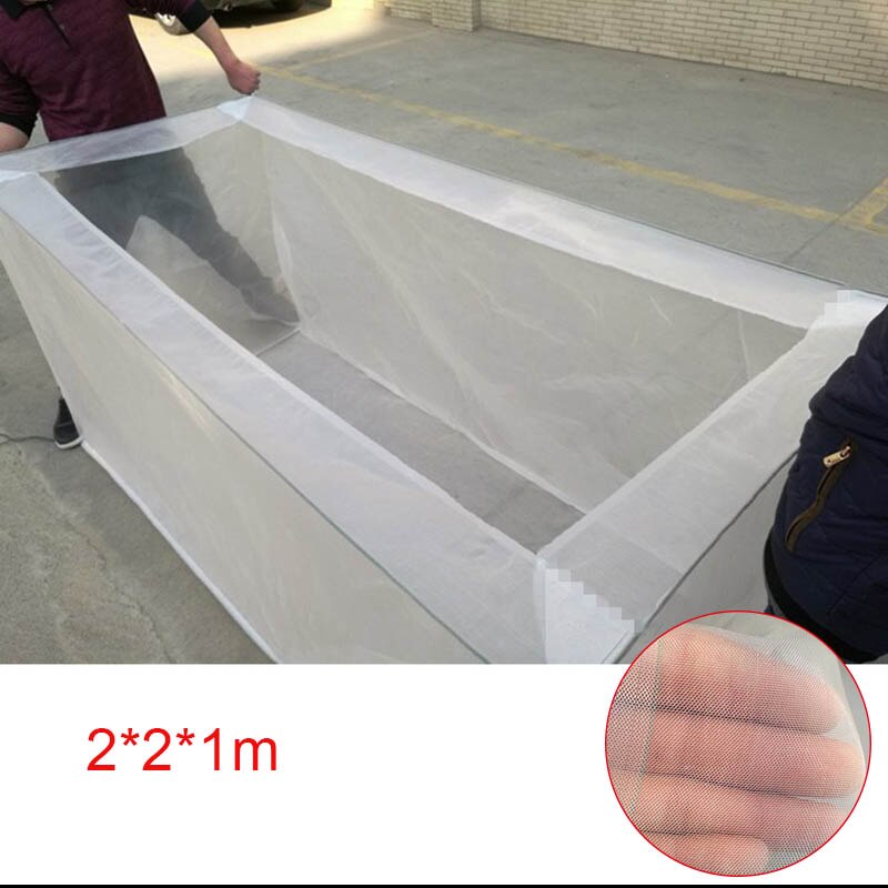 Fish Net Breeding Fence Cage Non-toxic For Preventing Landslides Breeder Shrimp: white size 2X2X1m