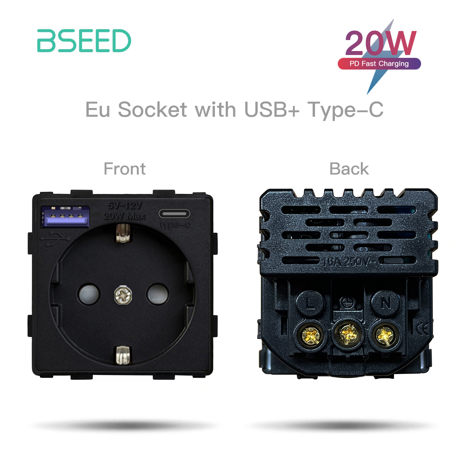 BSEED Touch Screen Electric Floor Heating Water Boiler Room Thermostat Module Part ZigBee Alexa Temperature Controller APP: SKY BLUE