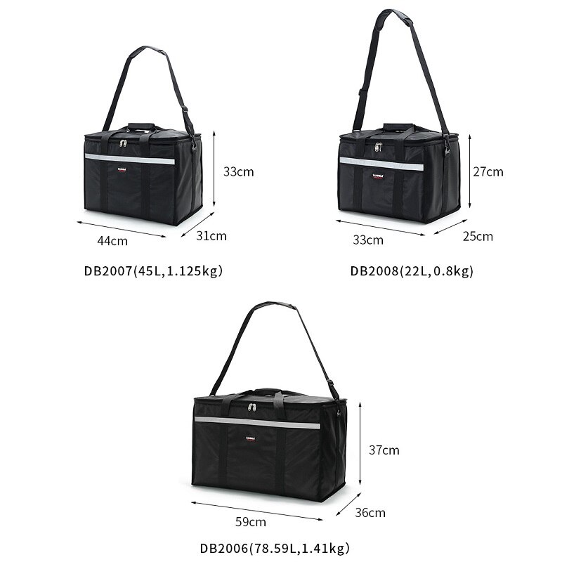 Grand sac isotherme 22L/45l, emballage isolant pour réfrigérateur de voiture, boîte à déjeuner de pique-nique, sacs thermiques isolés